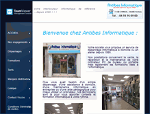 Tablet Screenshot of antibes-informatique.com